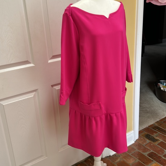 Victoria Beckham For Target Fuchsia Pink Dress sz2X - Picture 3 of 16